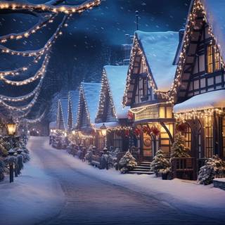 Enchanted Winter Village Lights