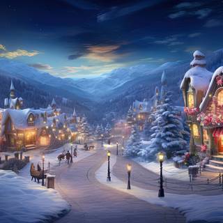 Enchanted Winter Village Lights