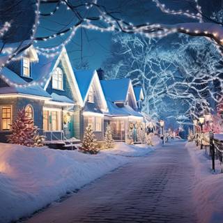Enchanted Winter Village Lights