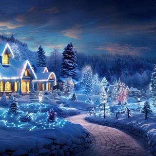 Enchanted Winter Village Lights