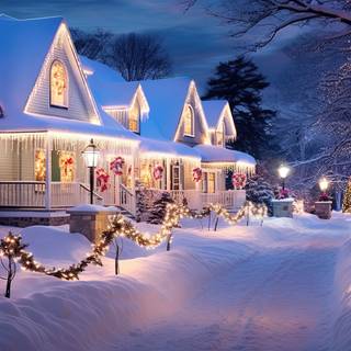 Enchanted Winter Village Lights