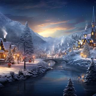 Enchanted Winter Village Lights