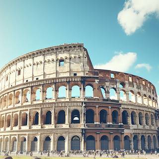 Roman Empire Cityscape Under a Dramatic Sky