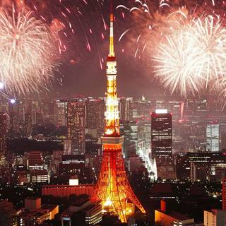 Tokyo Towers Firework Spectacle of Joy