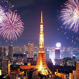 Tokyo Towers Firework Spectacle of Joy