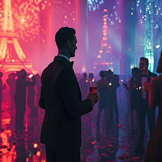 Vibrant Fireworks of Joyful New Year Celebration