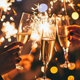 Vibrant Fireworks of Joyful New Year Celebration