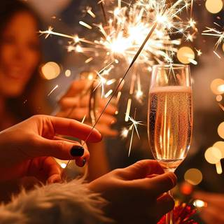 Vibrant Fireworks of Joyful New Year Celebration