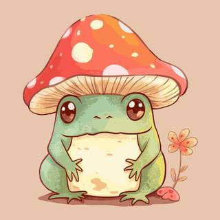 Froggy and mushroom 