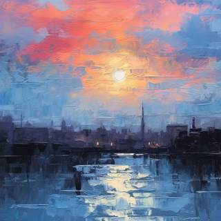 Mountainous Splendor PaletteKnife Art