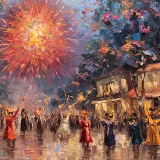 Mountainous Splendor PaletteKnife Art