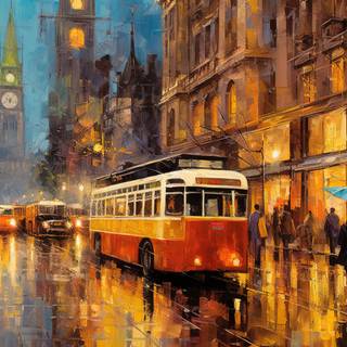 Mountainous Splendor PaletteKnife Art