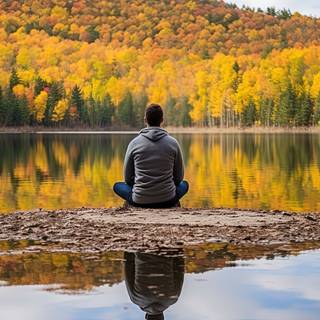 Calm Wilderness Meditation Scene
