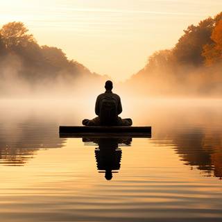 Calm Wilderness Meditation Scene