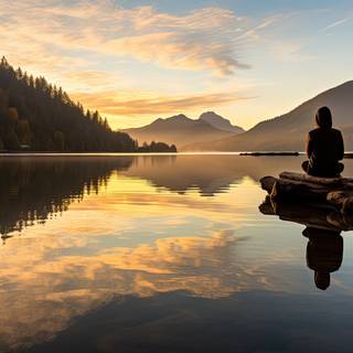 Calm Wilderness Meditation Scene