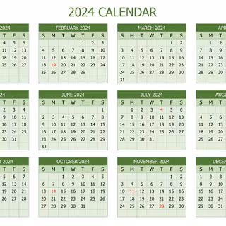 2024 Calendar