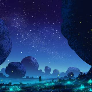 Night under Stars in Inconnu World
