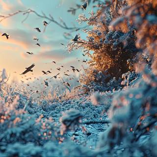 winter wonderland organic forms