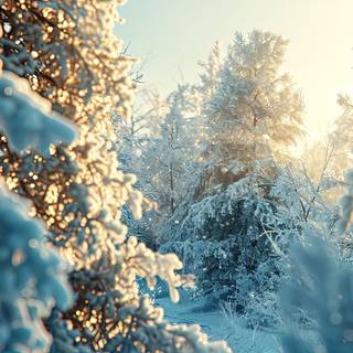 winter wonderland organic forms