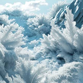 winter wonderland organic forms