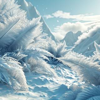 winter wonderland organic forms