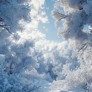 winter wonderland organic forms