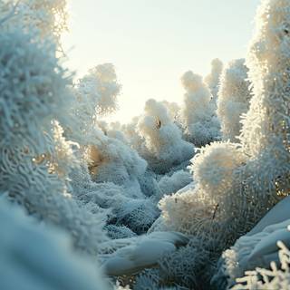 winter wonderland organic forms