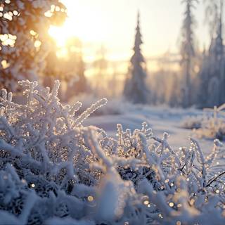 winter wonderland organic forms