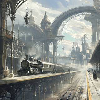 Whimsical TimeTraveling Trains