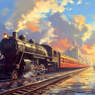 Whimsical TimeTraveling Trains