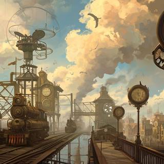 Whimsical TimeTraveling Trains
