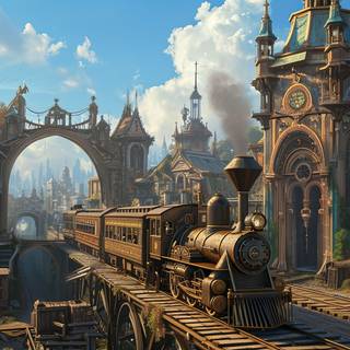 Whimsical TimeTraveling Trains