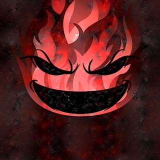 iphone 15 Pro Max Wallpaper Smiley Flames