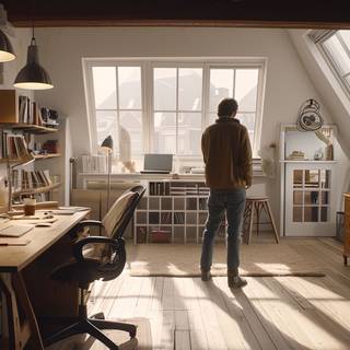 Cozy and Stylish Home Office Setup