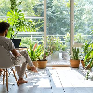 Cozy and Stylish Home Office Setup