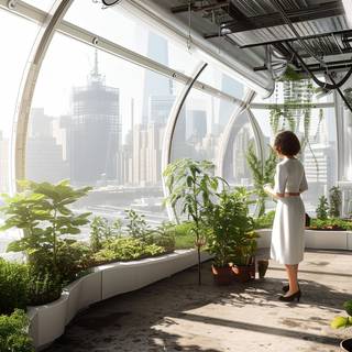 Lush City Farming Landscape