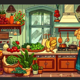 Lush City Farming Landscape