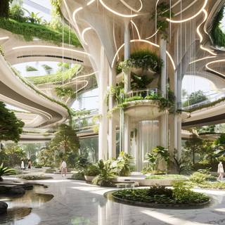 Lush City Farming Landscape