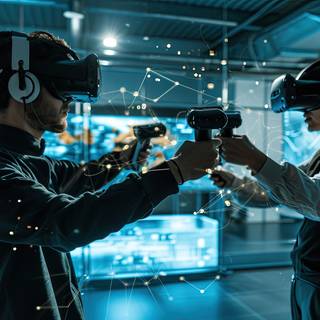 Action in Futuristic VR World