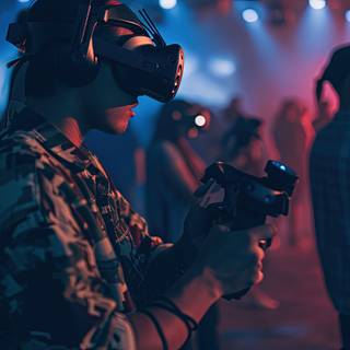 Action in Futuristic VR World