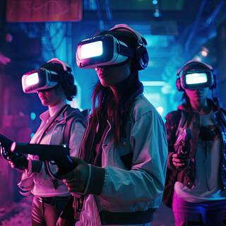 Action in Futuristic VR World