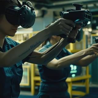 Action in Futuristic VR World