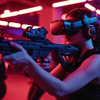 Action in Futuristic VR World