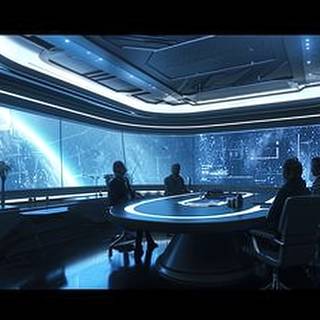 Observation Lounge in a Starship