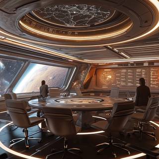 Observation Lounge in a Starship