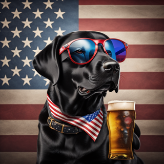 Patriotic Labrador 