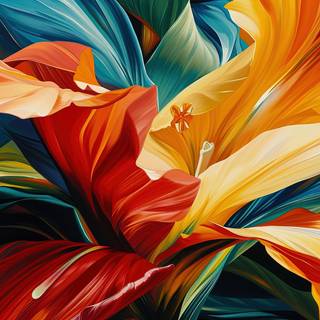 Vibrant Flower Closeup