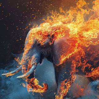 Flaming Elephant