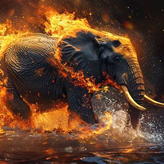 Flaming Elephant