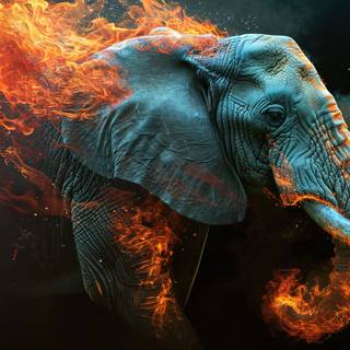 Flaming Elephant